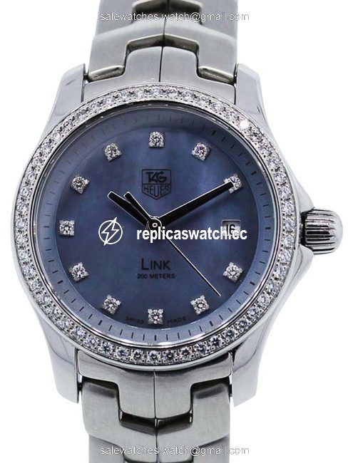 TAG Heuer Blue Dial Link Stainless Diamond Ladies Watch-wjf131 Watch TAG Heuer Blue Dial Link Stainless Diamond Ladies Watch-wjf131 Watch
