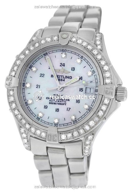 Breitling Unisex Colt A17350 Chronometer Steel 38mm Mop Watch Breitling Unisex Colt A17350 Chronometer Steel 38mm Mop Watch