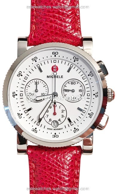 Michele White Sport Sail 38mm & 4 Extra Straps Watch Michele White Sport Sail 38mm & 4 Extra Straps Watch
