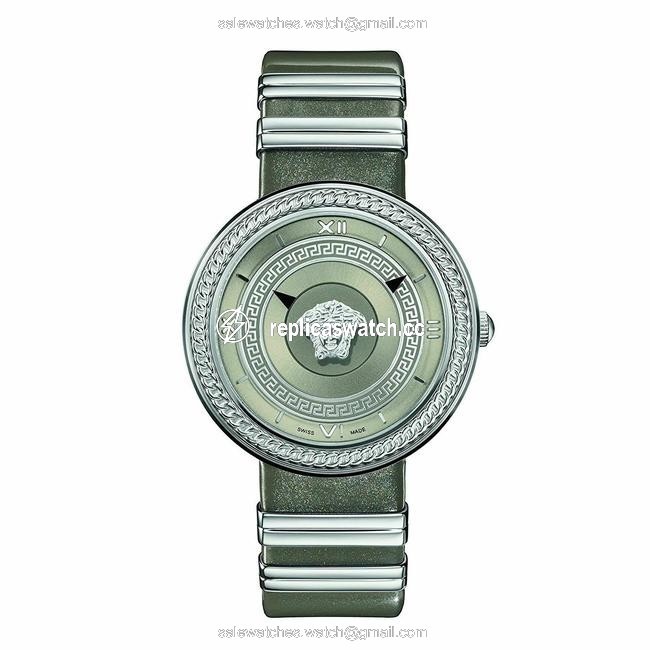 Versace Silver Vlc120016 Womens V Metal Icon Tone Watch Versace Silver Vlc120016 Womens V Metal Icon Tone Watch