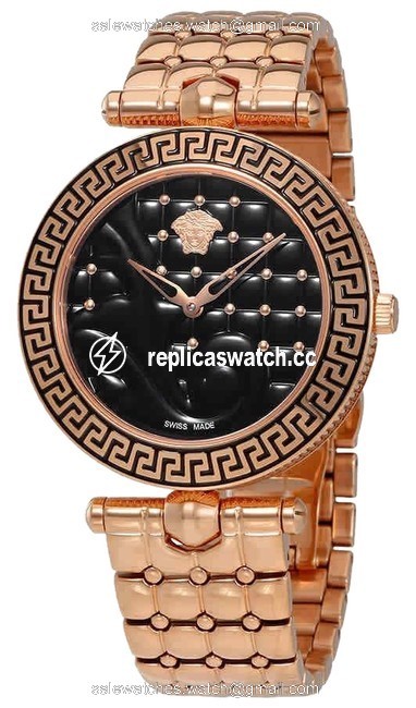 Versace Rose Gold Tone Vk7250015 Womens Vanitas Quartz Watch Versace Rose Gold Tone Vk7250015 Womens Vanitas Quartz Watch