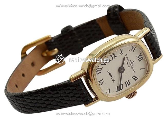 Baume & Mercier Gold/Brown Rdc11240- Tiffany Co. Vintage 14k Wristwatch Watch Baume & Mercier Gold/Brown Rdc11240- Tiffany Co. Vintage 14k Wristwatch Watch
