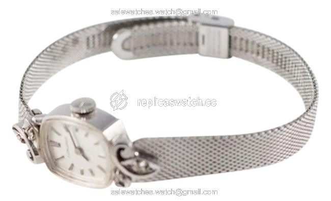 Longines Silver Vintage Ladies 14k White Gold & Diamond Watch Longines Silver Vintage Ladies 14k White Gold & Diamond Watch