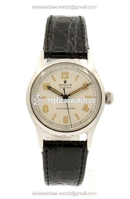Tudor White Vintage Rolex Oyster Hand Winding 1945 Stainless Steel Ref Watch Tudor White Vintage Rolex Oyster Hand Winding 1945 Stainless Steel Ref Watch