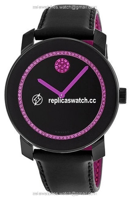 Movado Black Bold 42 Special Edition Bcrf Pink and Leather Ladies 3600179 Watch Movado Black Bold 42 Special Edition Bcrf Pink and Leather Ladies 3600179 Watch