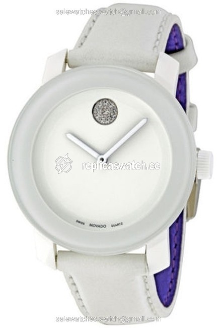 Movado White Bold Crystal Accent Leather 3600043 Watch Movado White Bold Crystal Accent Leather 3600043 Watch