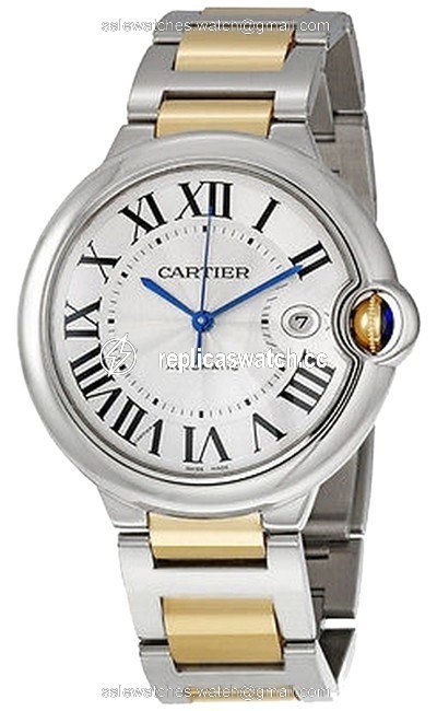 Cartier Silver Ballon Bleu Mens W69009z3 Watch Cartier Silver Ballon Bleu Mens W69009z3 Watch