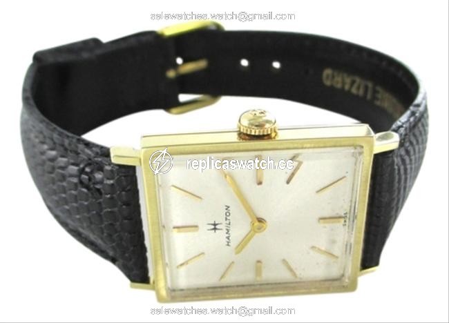 Hamilton Gold 14k Yellow Leather Band Solid Karat Vintage Swiss Watch Hamilton Gold 14k Yellow Leather Band Solid Karat Vintage Swiss Watch