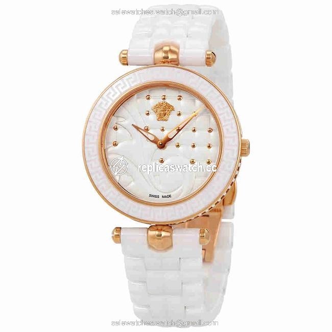 Versace Vanitas White Quilted Dial Ladies Watch Vao030016 Versace Vanitas White Quilted Dial Ladies Watch Vao030016