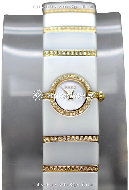 Rado White Gold W Womens Diastar Ceramic 18k W/ Diamonds Watch Rado White Gold W Womens Diastar Ceramic 18k W/ Diamonds Watch