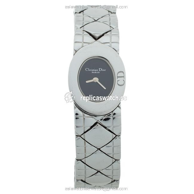 Dior Lady Christian Black Stainless Steel D90-100 Womens Wristwatch 21 Mm Watch Dior Lady Christian Black Stainless Steel D90-100 Womens Wristwatch 21 Mm Watch