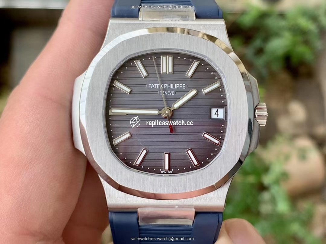 NAUTILUS 5711 RG GRF 1:1 BEST EDITION WHITE TEXTURED DIAL ON BLACK LEATHER STRAP 324CS NAUTILUS 5711 RG GRF 1:1 BEST EDITION WHITE TEXTURED DIAL ON BLACK LEATHER STRAP 324CS