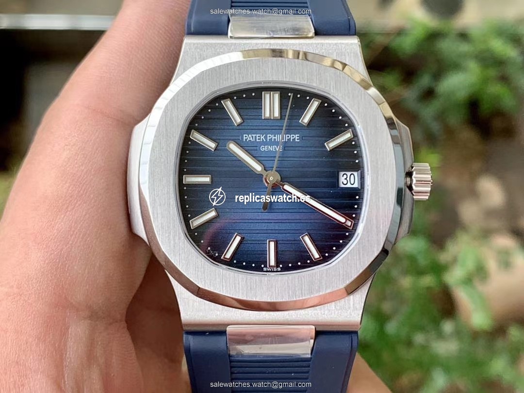 NAUTILUS 5711 RG GRF 1:1 BEST EDITION BLUE TEXTURED DIAL ON BLACK LEATHER STRAP 324CS NAUTILUS 5711 RG GRF 1:1 BEST EDITION BLUE TEXTURED DIAL ON BLACK LEATHER STRAP 324CS