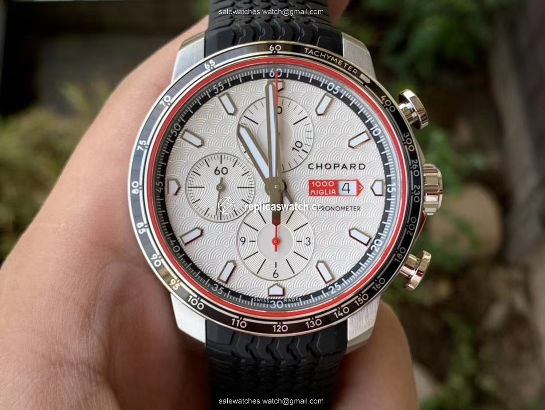 MILLE MIGLIA 168571 SS V7F 1:1 BEST EDITION WHITE DIAL ON BLACK RUBBER STRAP A7750 MILLE MIGLIA 168571 SS V7F 1:1 BEST EDITION WHITE DIAL ON BLACK RUBBER STRAP A7750