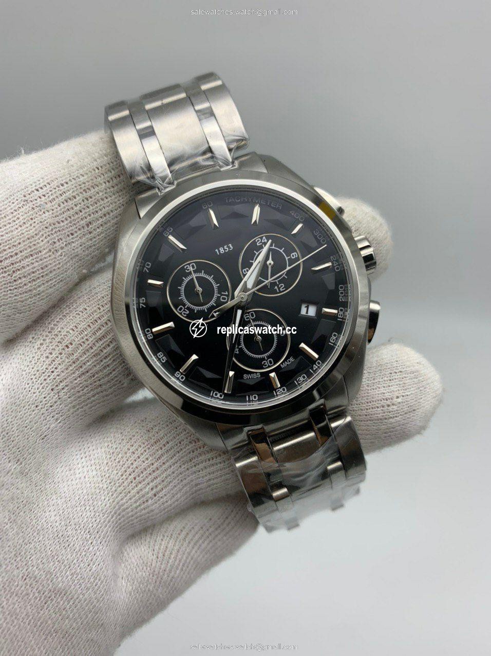 Tiss Classic Black Dial on Solid Steel Strap Tiss Classic Black Dial on Solid Steel Strap