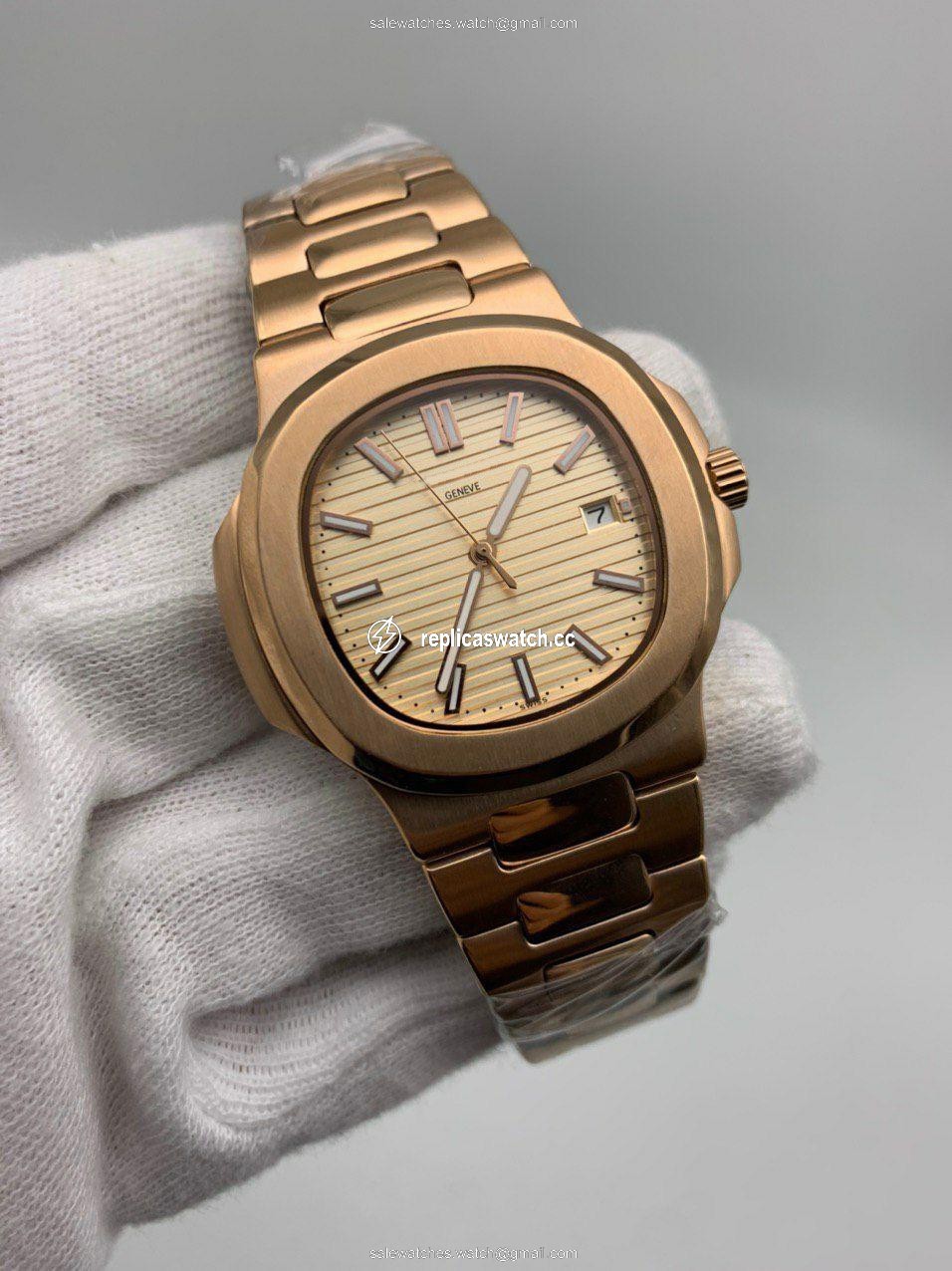 PP Nautilu Full Dia Solid Steel Gold PP Nautilu Full Dia Solid Steel Gold