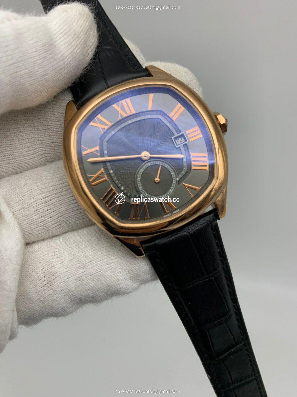 Car Santo Classic Black Gold on Lither Strap Car Santo Classic Black Gold on Lither Strap