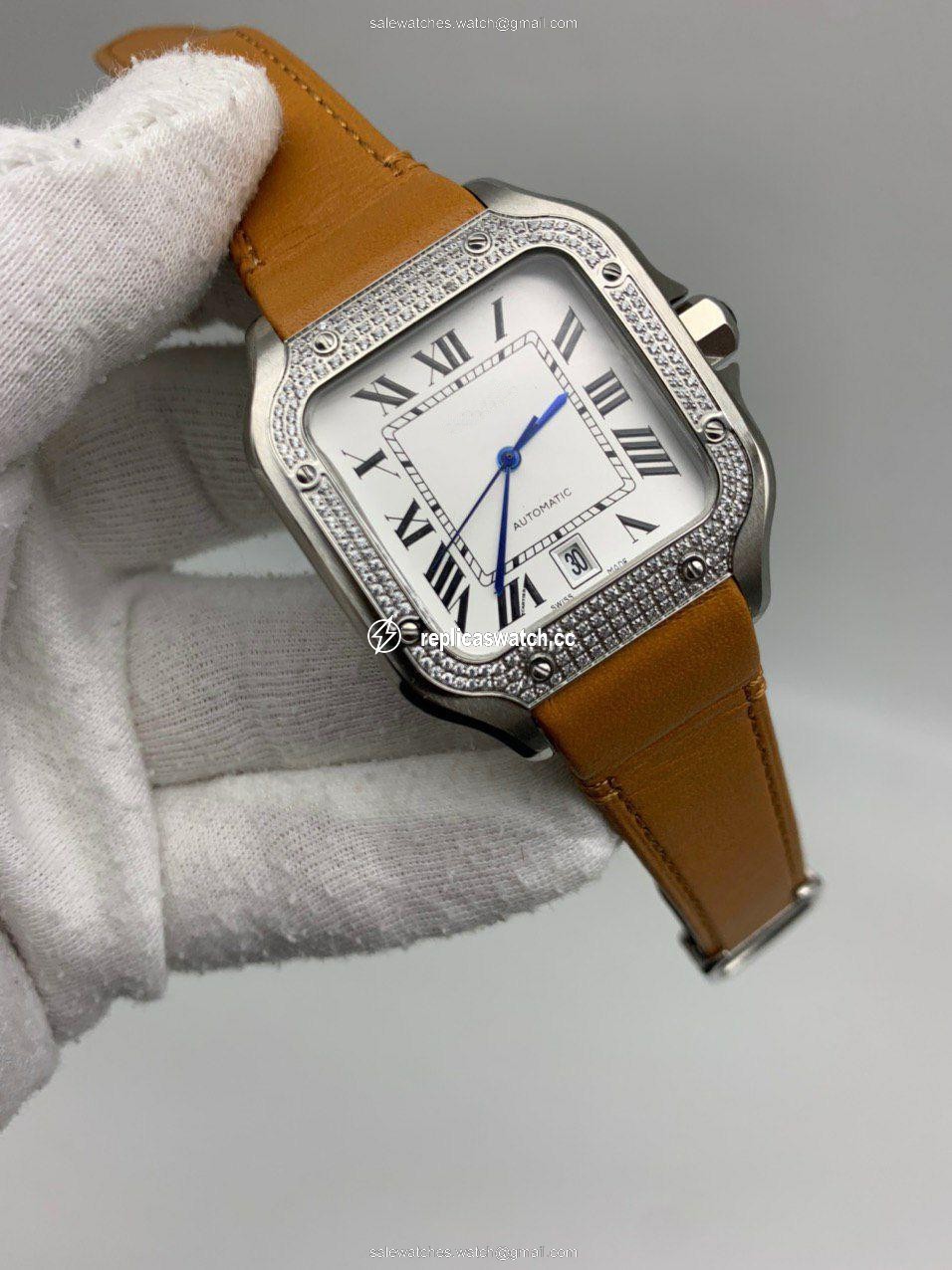 Car Santo Classic Diamond White Dial Car Santo Classic Diamond White Dial