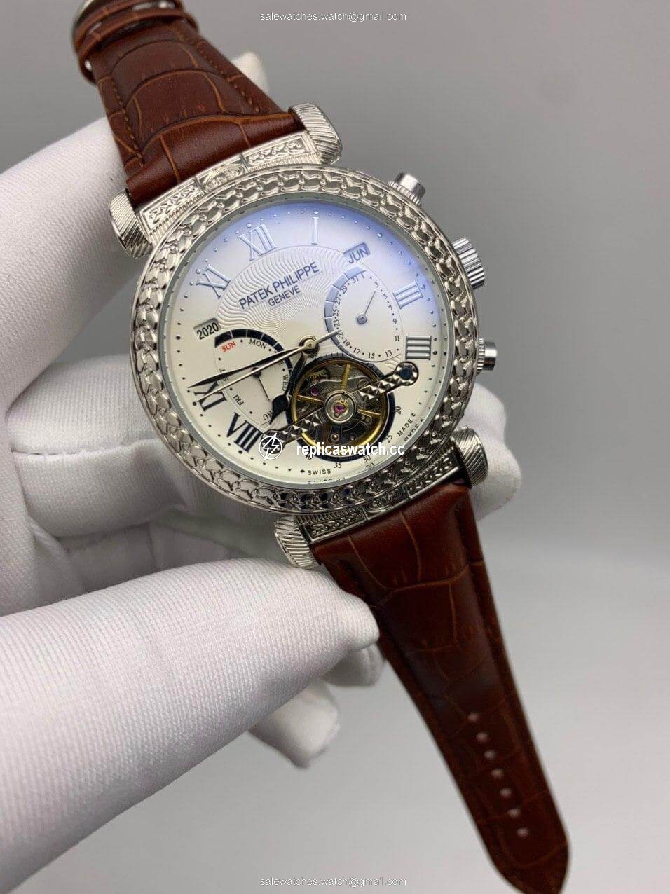 Patek Philippe Geneve Engraved White Dial Patek Philippe Geneve Engraved White Dial