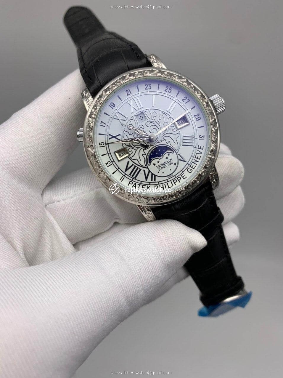 Patek Philippe Geneve Engraved White Dial Patek Philippe Geneve Engraved White Dial