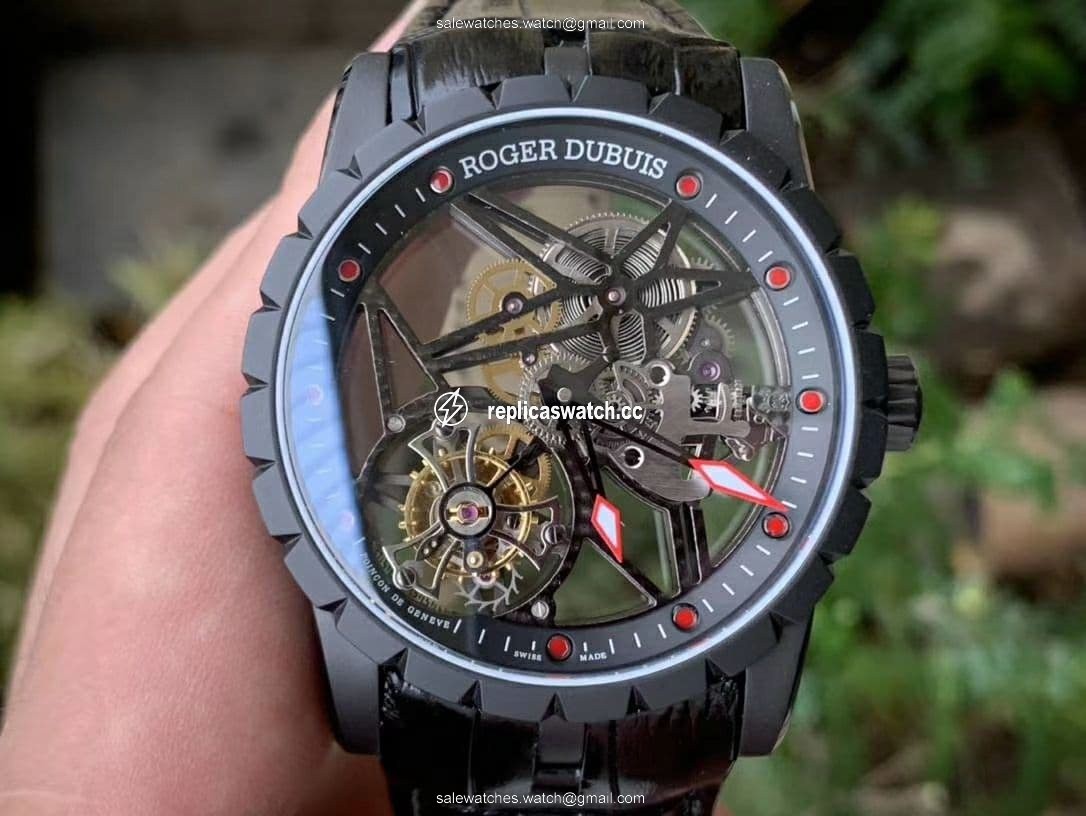Roger Dubuis G041C - Excalibur Spider Skele Flying Tourb TI/RU Black BBR Roger Dubuis G041C - Excalibur Spider Skele Flying Tourb TI/RU Black BBR