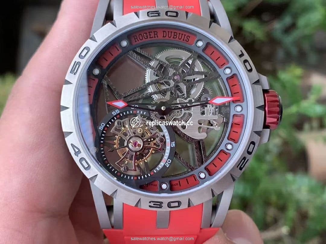Roger Dubuis G041C - Excalibur Spider Skele Flying Tourb TI/RU Red BBR Roger Dubuis G041C - Excalibur Spider Skele Flying Tourb TI/RU Red BBR