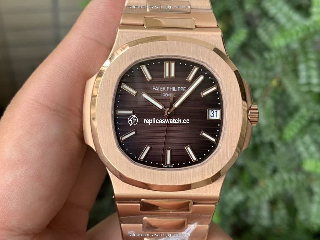 Nautilus 5711/1R PPF 1:1 Best Edition Brown Textured Dial on RG Bracelet 324CS Nautilus 5711/1R PPF 1:1 Best Edition Brown Textured Dial on RG Bracelet 324CS