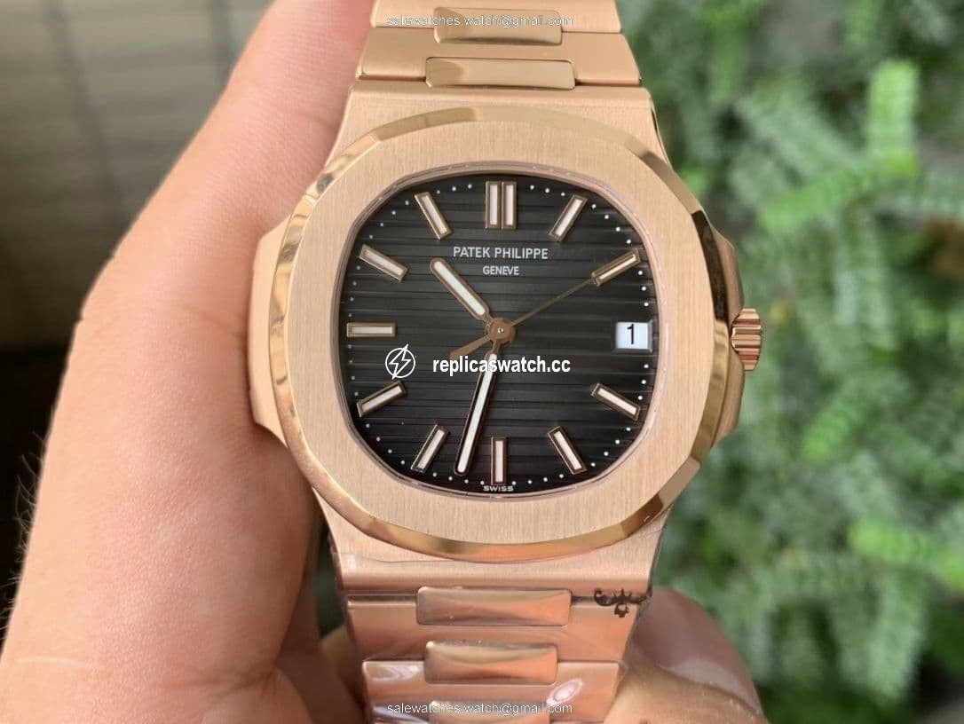 Nautilus 5711/1R PPF 1:1 Best Edition Grey Textured Dial on RG Bracelet 324CS Nautilus 5711/1R PPF 1:1 Best Edition Grey Textured Dial on RG Bracelet 324CS
