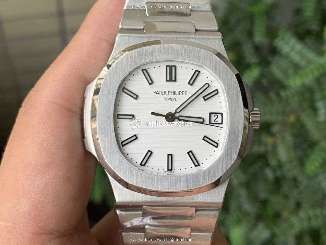 Nautilus 5711/1A PPF 1:1 Best Edition White Textured Dial on SS Bracelet 324CS V4 Nautilus 5711/1A PPF 1:1 Best Edition White Textured Dial on SS Bracelet 324CS V4