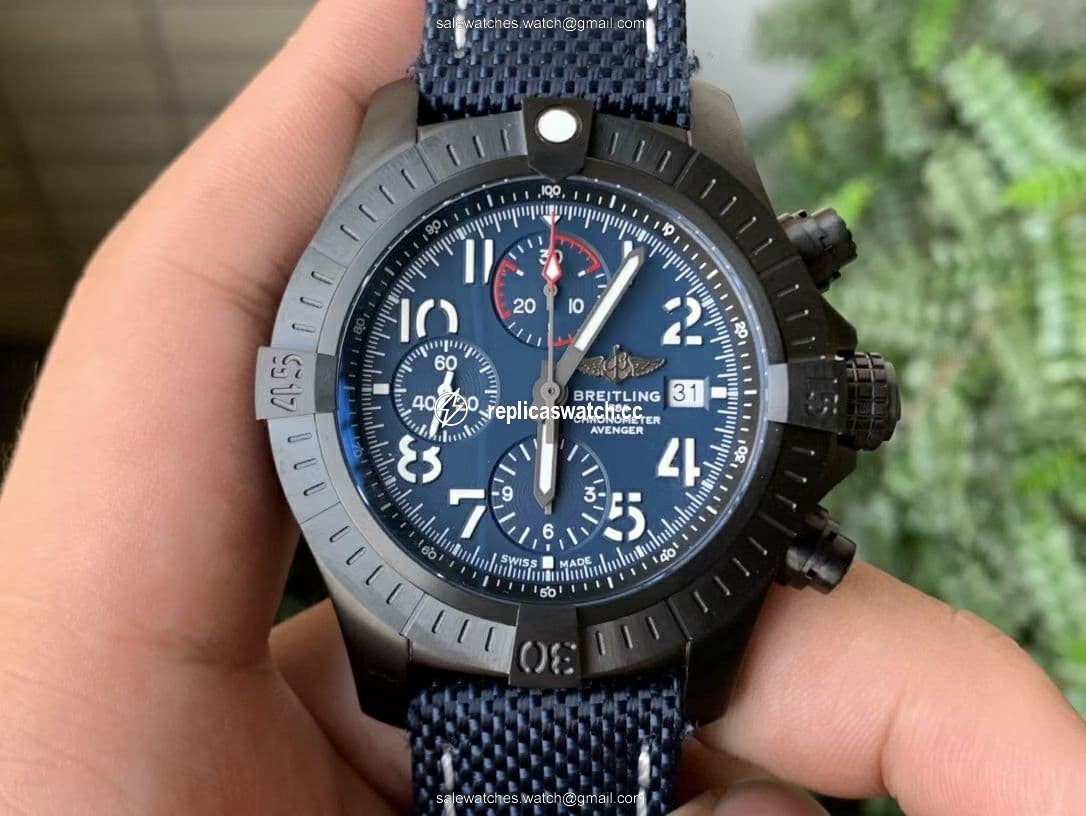 Avenger II Seawolf Chronograph PVD Titanium OXF Best Edition Blue Dial on Blue Nylon Strap A7750 Avenger II Seawolf Chronograph PVD Titanium OXF Best Edition Blue Dial on Blue Nylon Strap A7750