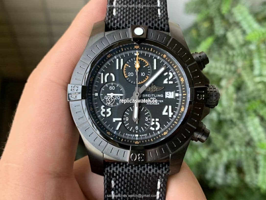 Avenger II Seawolf Chronograph PVD Titanium OXF Best Edition Black Dial on Black Nylon Strap A7750 Avenger II Seawolf Chronograph PVD Titanium OXF Best Edition Black Dial on Black Nylon Strap A7750