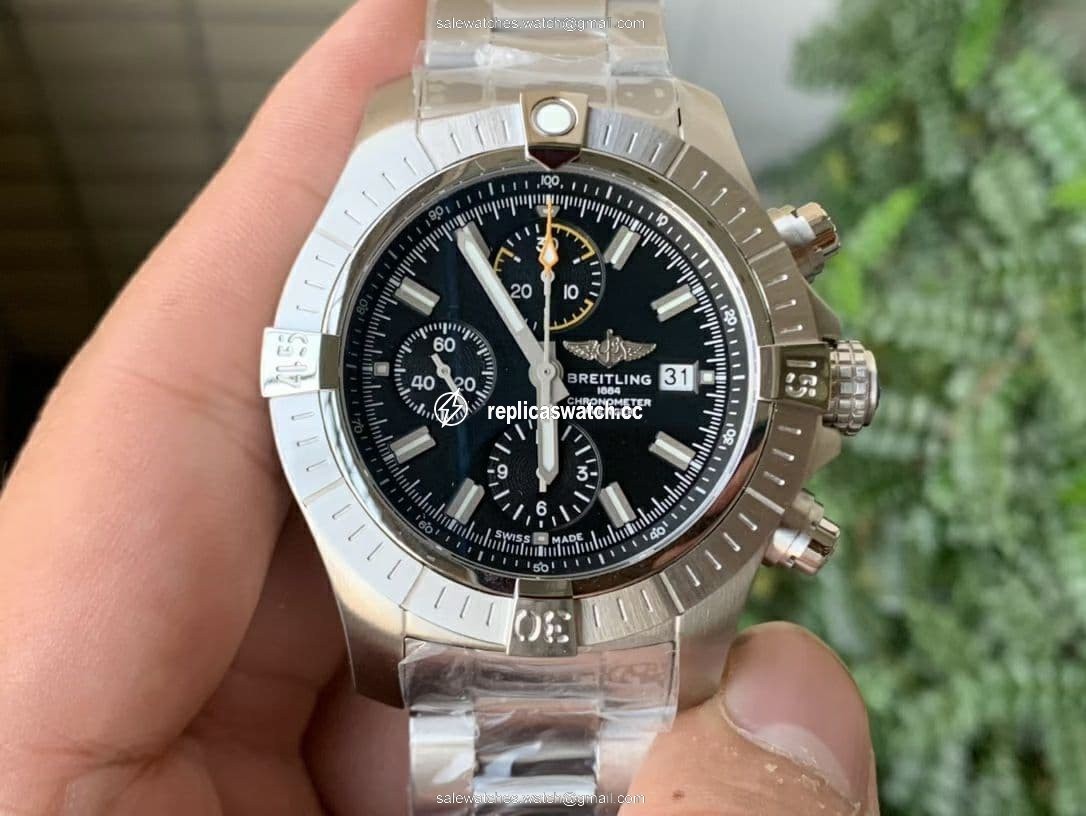 Avenger II Seawolf Chronograph PVD OXF Best Edition Black Dial on Black SS Strap A7750 Avenger II Seawolf Chronograph PVD OXF Best Edition Black Dial on Black SS Strap A7750