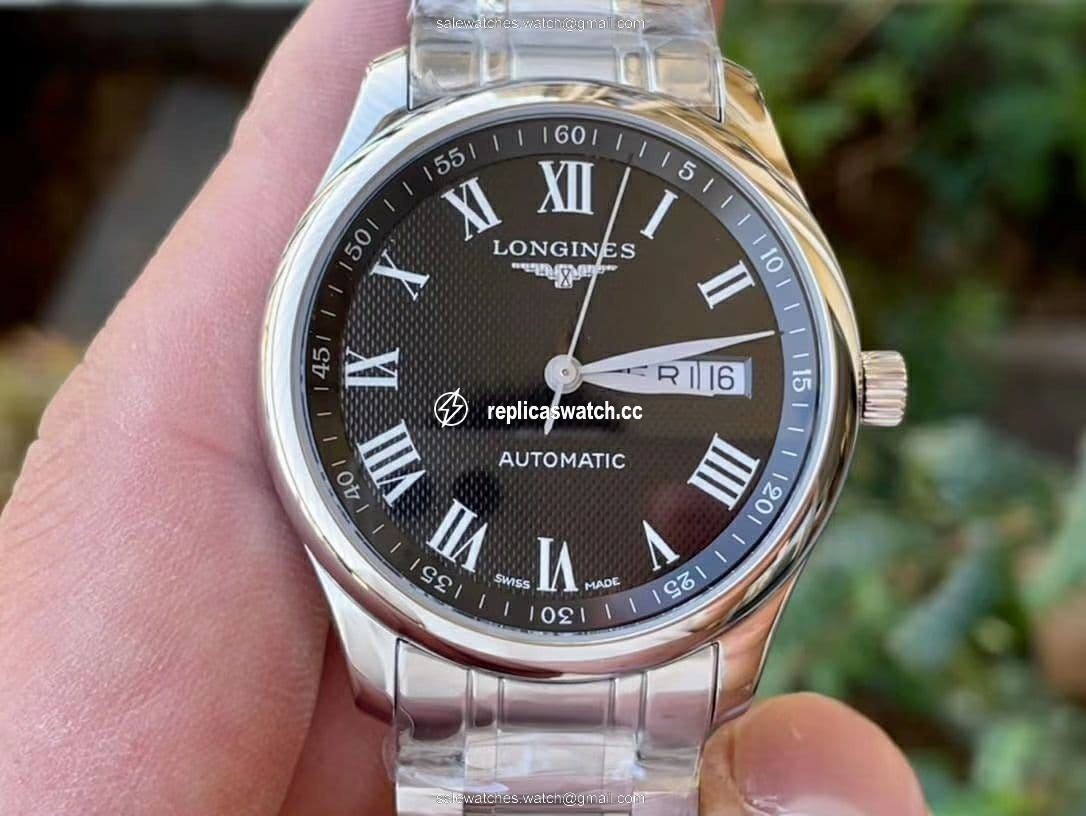 LON033D - Longines Master Moonphase SS/SS Black/Rome GSF A899 LON033D - Longines Master Moonphase SS/SS Black/Rome GSF A899