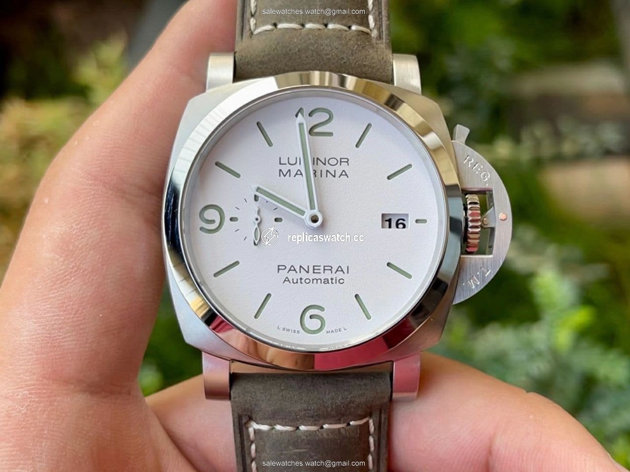 PN1314LE - PAM 1314 Luminor Marina Auto 44mm SS/LE VSF P9010 PN1314LE - PAM 1314 Luminor Marina Auto 44mm SS/LE VSF P9010