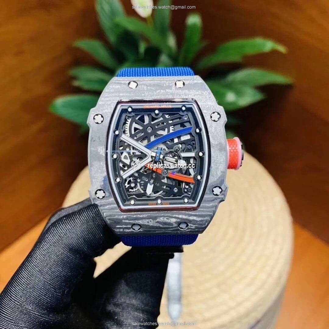 RM 67-02 High Jump Skeleton Dial on Blue Nylon Strap 6T51 RM 67-02 High Jump Skeleton Dial on Blue Nylon Strap 6T51