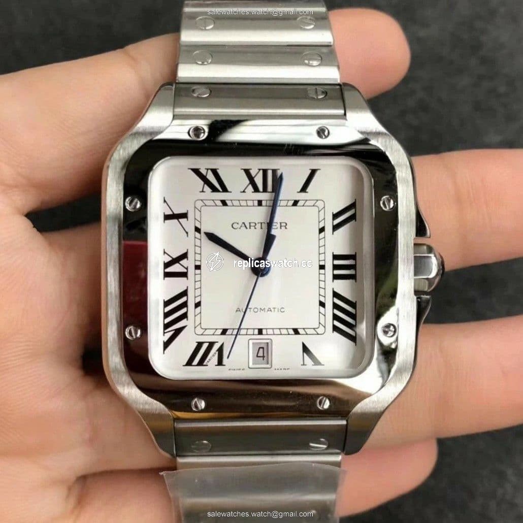 Santos de Cartier 40mm SS BVF V2 1:1 Santos de Cartier 40mm SS BVF V2 1:1