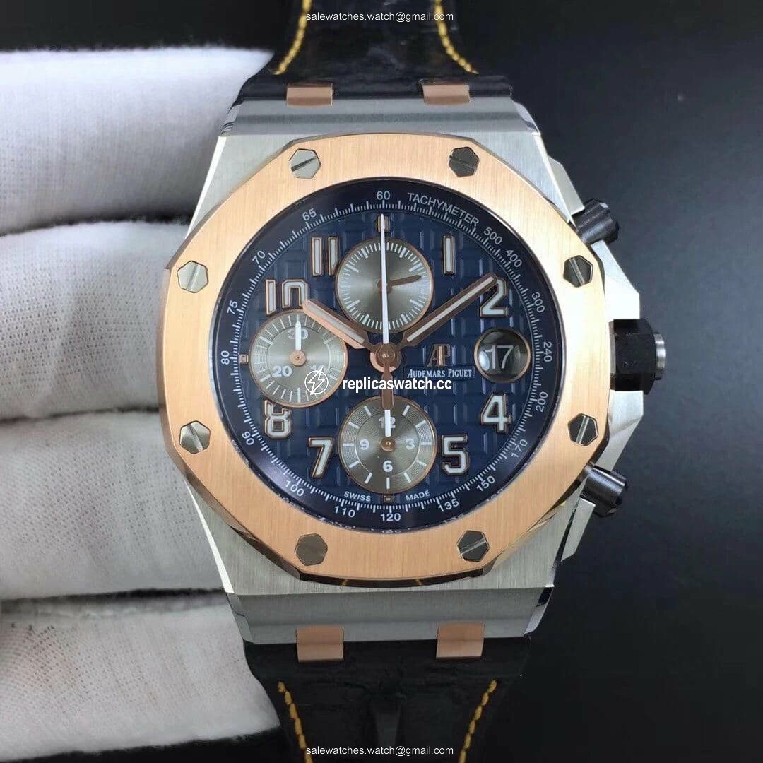 Royal Oak Offshore Bucherer JF Best Edition Two Tone Blue Dial on Black Leather Strap A3126 Royal Oak Offshore Bucherer JF Best Edition Two Tone Blue Dial on Black Leather Strap A3126