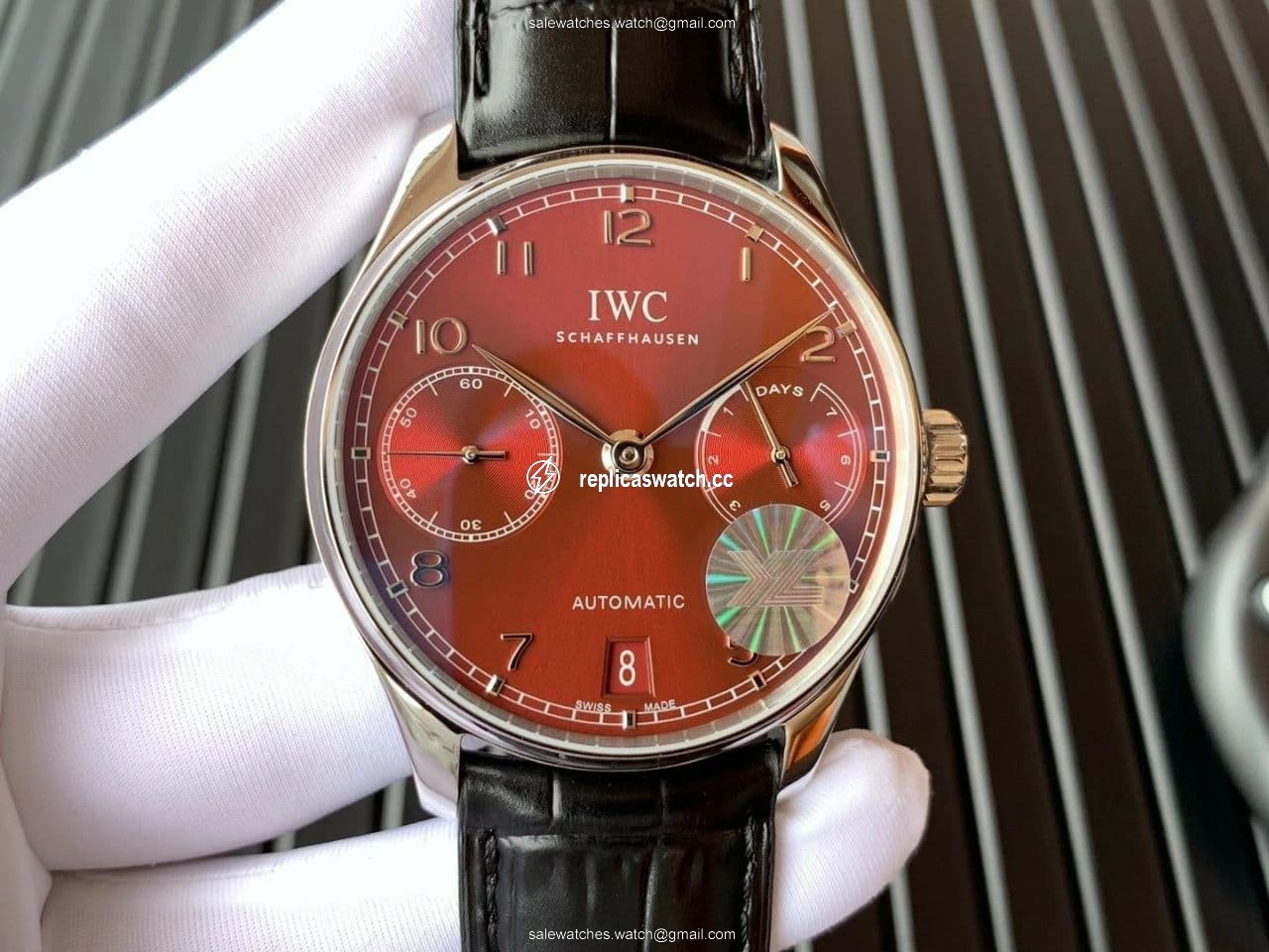 PORTUGUESE CHRONO IW371606 ZF 1:1 BEST EDITION RED DIAL ON BLACK LEATHER STRAP A69355 PORTUGUESE CHRONO IW371606 ZF 1:1 BEST EDITION RED DIAL ON BLACK LEATHER STRAP A69355