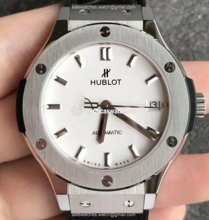 Classic Fusion 38mm Titanium JJF 1:1 Best Edition White Dial on Black Gummy Strap A2892 V2 Classic Fusion 38mm Titanium JJF 1:1 Best Edition White Dial on Black Gummy Strap A2892 V2