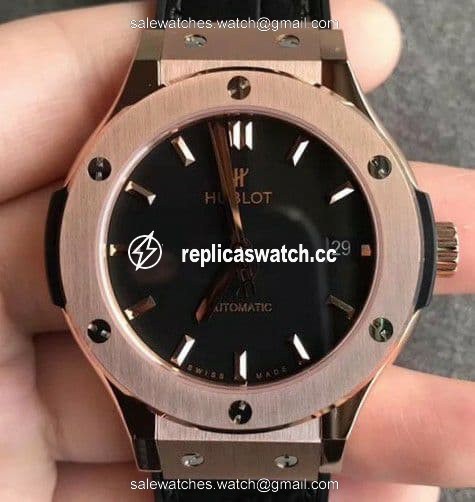 Classic Fusion 38mm RG JJF 1:1 Best Edition Black Dial on Black Gummy Strap A2892 V2 Classic Fusion 38mm RG JJF 1:1 Best Edition Black Dial on Black Gummy Strap A2892 V2