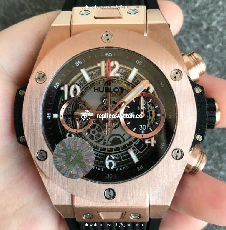Big Bang Unico 45.5mm SS Ceramic Bezel Skeletonal Dial on Black Rubber Strap HUB1220 Big Bang Unico 45.5mm SS Ceramic Bezel Skeletonal Dial on Black Rubber Strap HUB1220