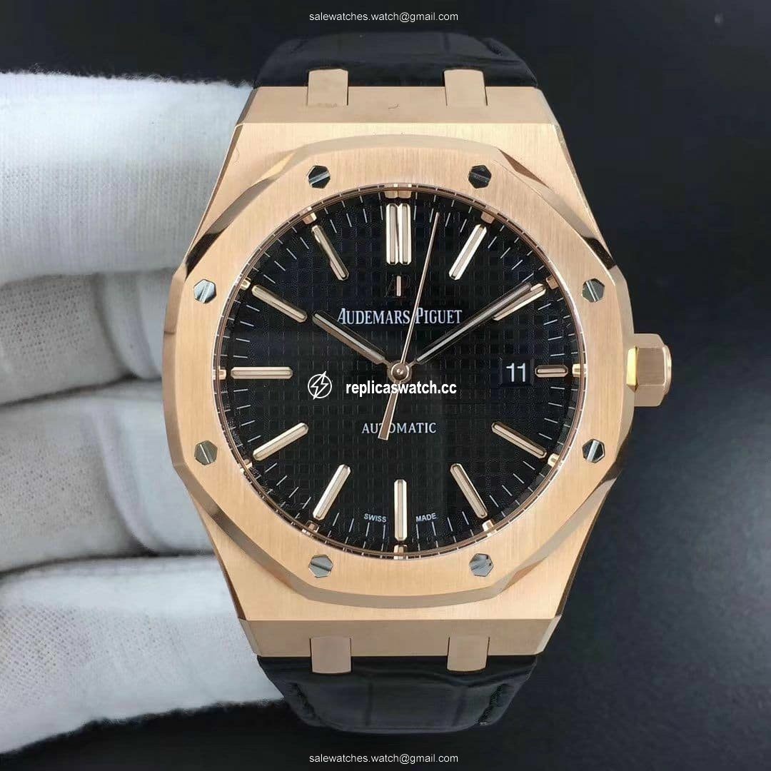 Royal Oak 15400 RG/LE Black OMF MY9015 Mod 3120 Royal Oak 15400 RG/LE Black OMF MY9015 Mod 3120