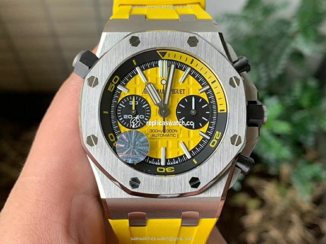 AP0331 - Royal Oak Offshore Diver Chrono SS/RU Yellow JF A3126 AP0331 - Royal Oak Offshore Diver Chrono SS/RU Yellow JF A3126