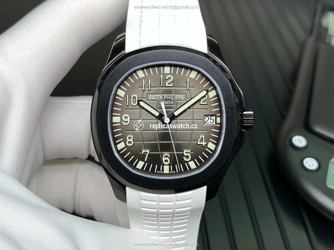 Aquanaut Black Venom DLC ZF 1:1 Best Edition Black Dial on White Rubber Strap 324CS Aquanaut Black Venom DLC ZF 1:1 Best Edition Black Dial on White Rubber Strap 324CS