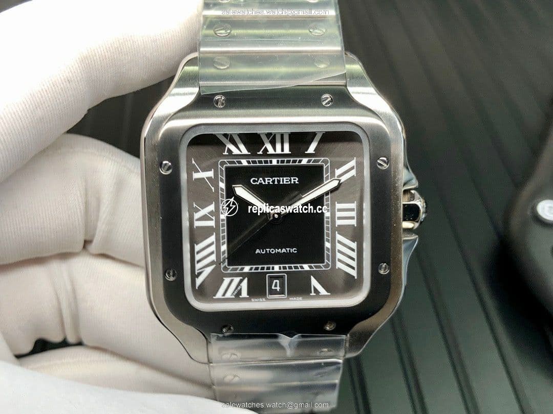 Santos de Cartier 40mm SS/PVD GF 1:1 Best Edition White Dial on YG SmartLinks Bracelet MIYOTA 9015 V2 Santos de Cartier 40mm SS/PVD GF 1:1 Best Edition White Dial on YG SmartLinks Bracelet MIYOTA 9015 V2