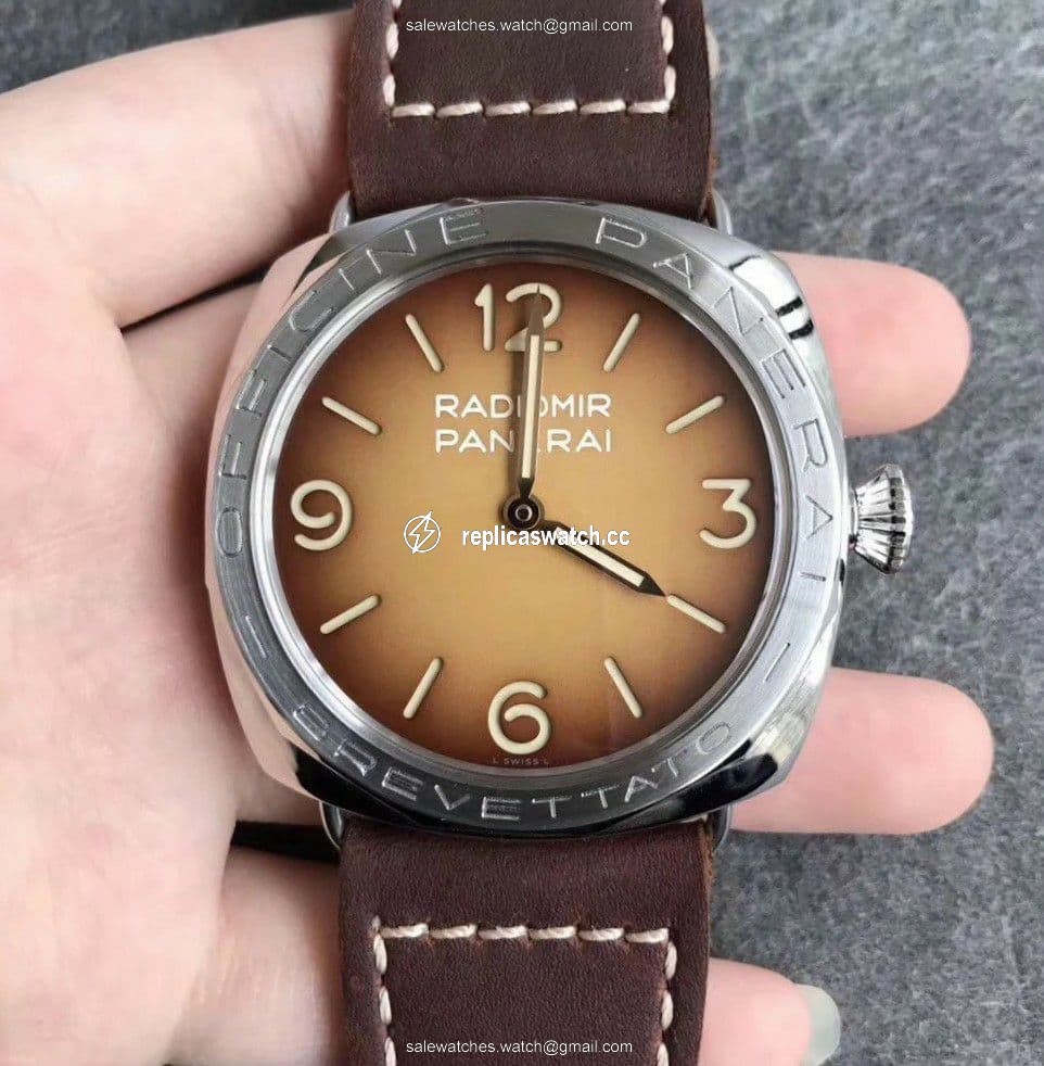 PAM687 Acciaio Brevettato ZF 1:1 Best Edition Brown Dial on Brown Leather Strap P.3000 Super Clone PAM687 Acciaio Brevettato ZF 1:1 Best Edition Brown Dial on Brown Leather Strap P.3000 Super Clone