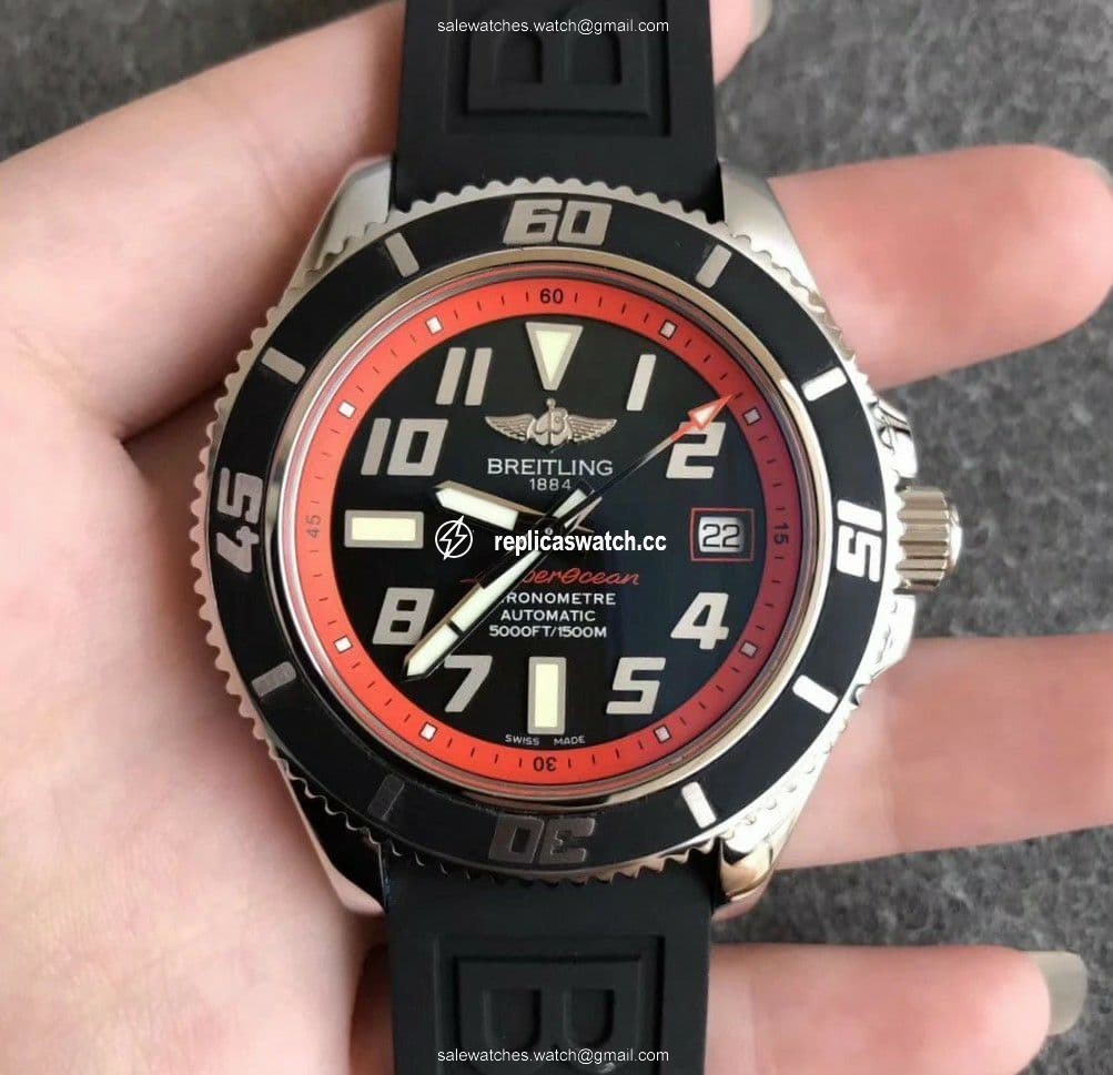 Breitling SuperOcean II 42mm SS/RU Blk/Red ZF Asia 2836 Breitling SuperOcean II 42mm SS/RU Blk/Red ZF Asia 2836