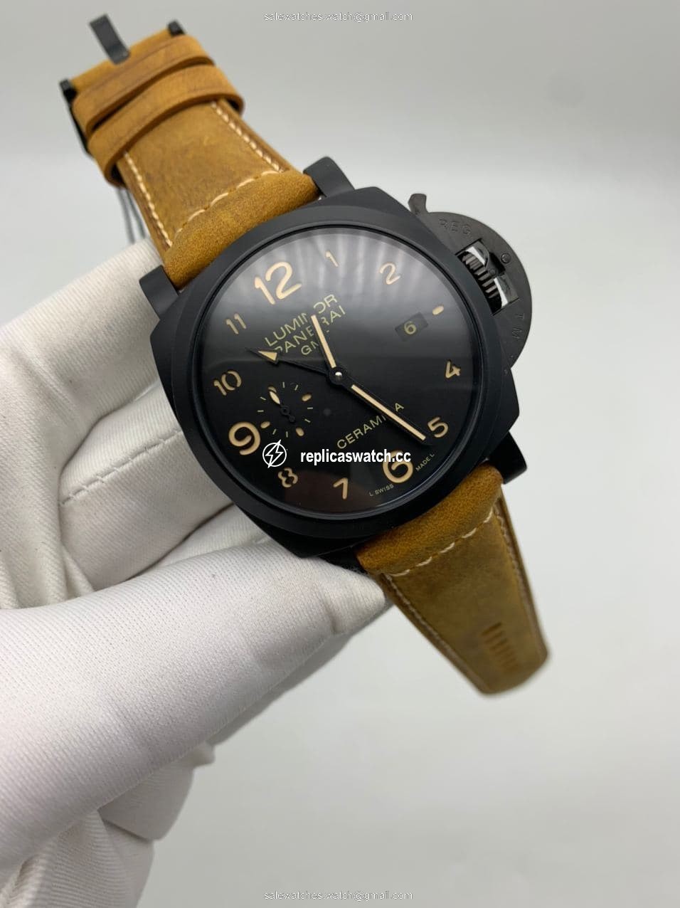 Panerai Radiomir GMT Black Dial on Brown Strap Panerai Radiomir GMT Black Dial on Brown Strap