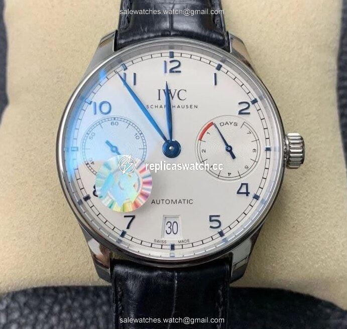 Portuguese Real PR IW500705 ZF 1:1 Best Edition White Dial Blue Markers on Brown Leather Strap A52010 Portuguese Real PR IW500705 ZF 1:1 Best Edition White Dial Blue Markers on Brown Leather Strap A52010