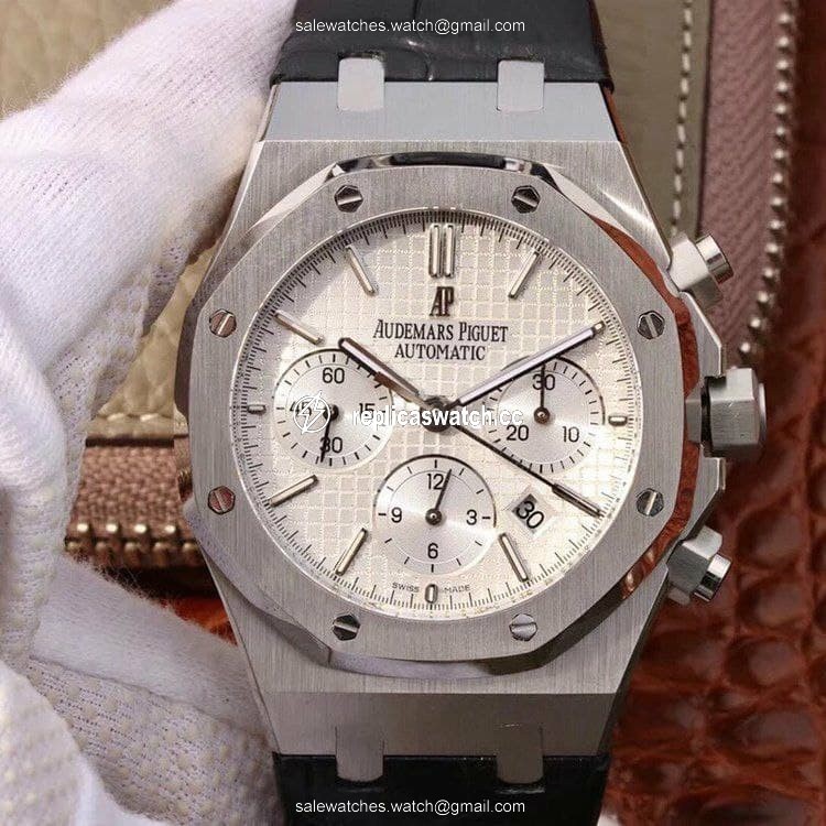 AP0608A - Royal Oak Chronograph 1:1 Best Edition 26331ST SS/LE White AP0608A - Royal Oak Chronograph 1:1 Best Edition 26331ST SS/LE White